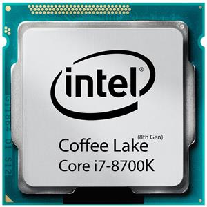سی پی یو اینتل Core i7 8700-K Coffe Lake TRY upto 4.70 GHz (6 هسته ، 12مگ کش )