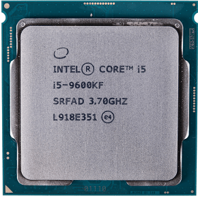 سی پی یو اینتل Core i5 9600KF Coffe Lake TRY upto 4.60 GHz (6 هسته ، 9مگ کش )