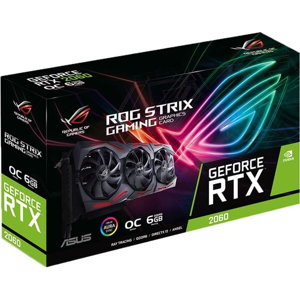 قیمت خرید کارت گرافیک ایسوس مدل Asus ROG Strix RTX 2060 OC Gaming