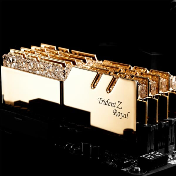 قیمت خرید رم کامپیوتر جی اسکیل 2×16=32 گیگابایت ddr4 مدل Trident Z Royal Gold